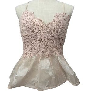 Lace Light Pink Women’s Top